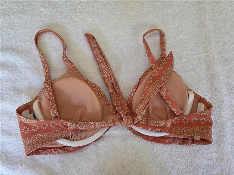 NWOT Robin Piccone S Isla Underwire Bikini Swim Top Terra Cotta Orange 128456