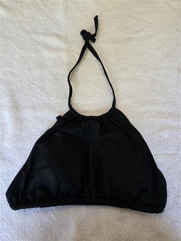 NWT Aqua Swim M HIGH NECK HALTER Bikini Swim Top 128491