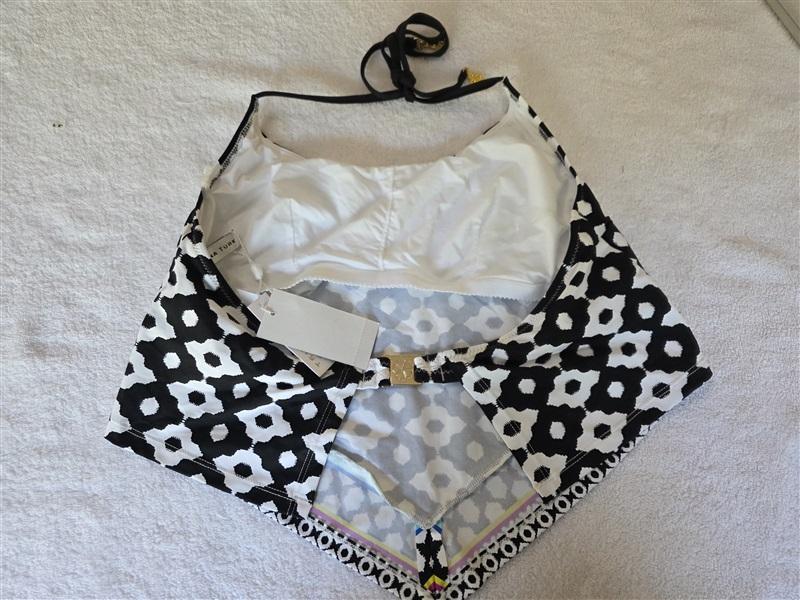 NWT Trina Turk 8 Key West Handkerchief Bikini Swim Top 128500