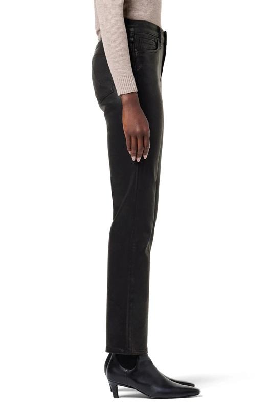 NWT Hudson 31 Nico Mid Rise Straight Ankle Jeans Black Coated 128514
