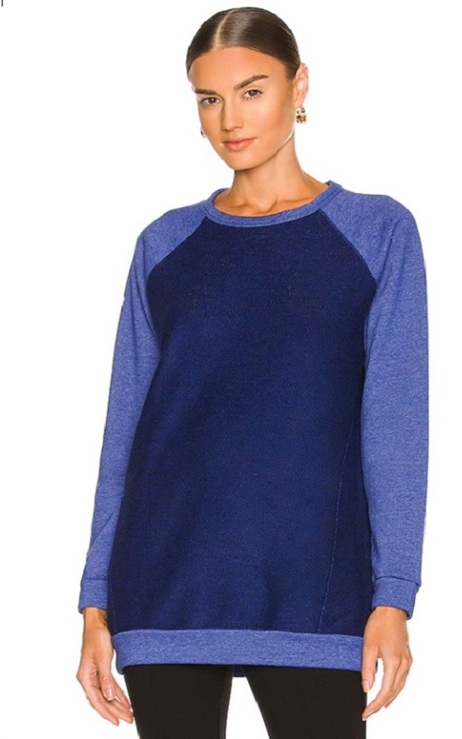 New Bobi M Relaxed Fit Raglan Sweatshirt Royale Blue #128661
