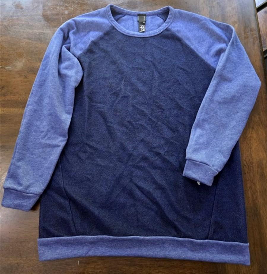 New Bobi M Relaxed Fit Raglan Sweatshirt Royale Blue #128661