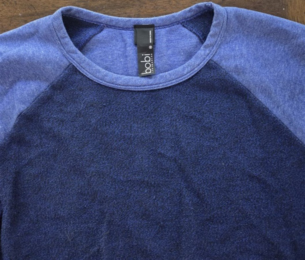 New Bobi M Relaxed Fit Raglan Sweatshirt Royale Blue #128661