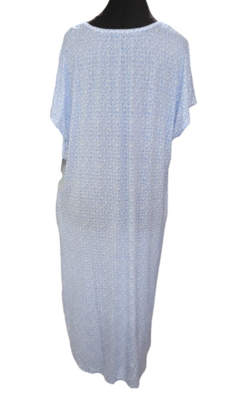 NWT NOTTIBIANCHE S Heart Short Sleeve V-Neck Side Slit Caftan 128679