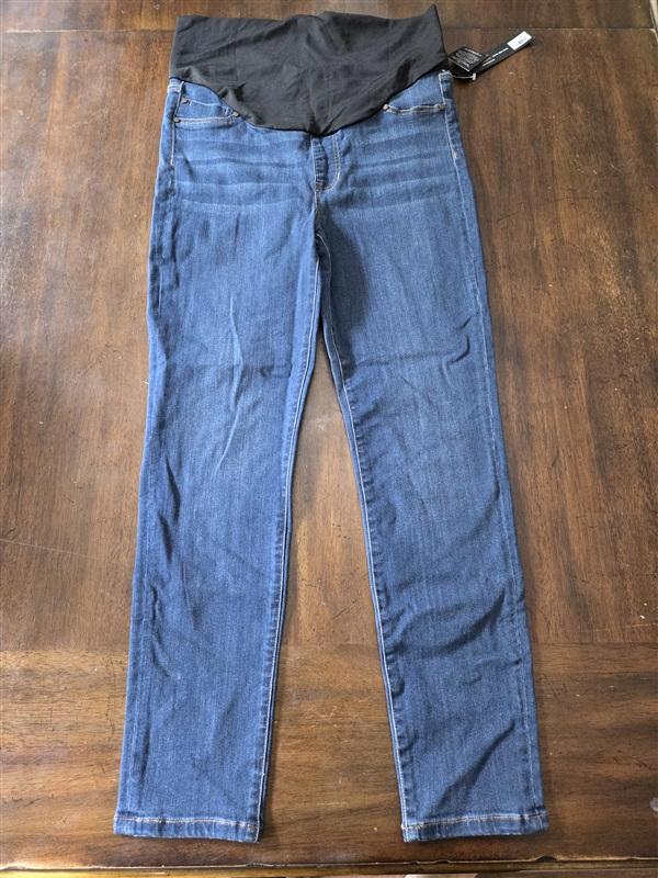 NWT Liverpool 12 31 Maternity Straight Jeans Blue Elysian Dark 128812
