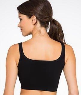 NWOT Yummie L XL Tanya Scoop Neck Wireless Bra YT5-073 Black 128920