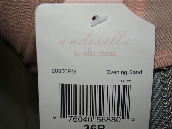 NWT Underella by Ella Moss 36B Stella Underwire Bra Pink 128925