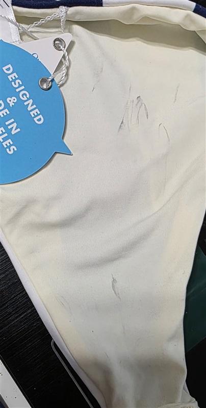 NWTD Wet LA S Navy Blue Stripe Bikini Bottom 128945