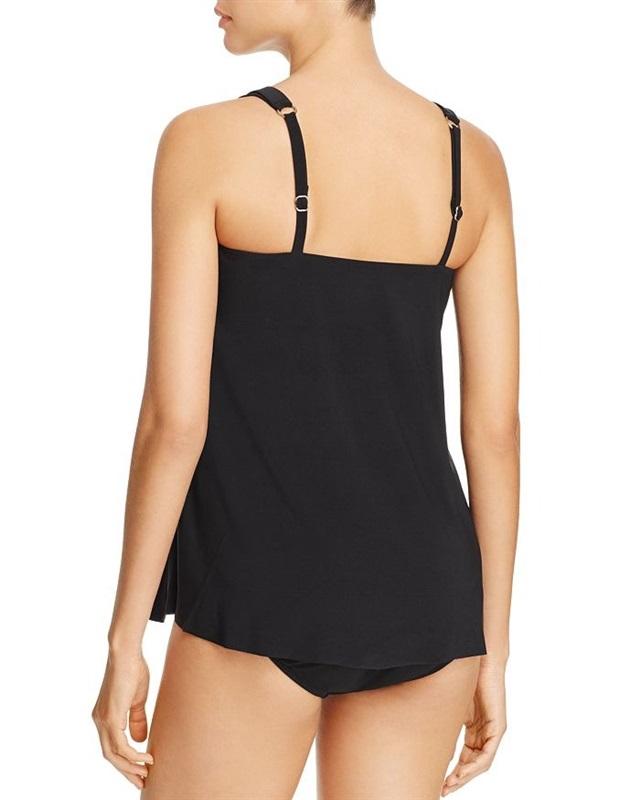NWOT Magicsuit 8 Michelle Underwire Tankini Top Cross Front Purple Swim 128950
