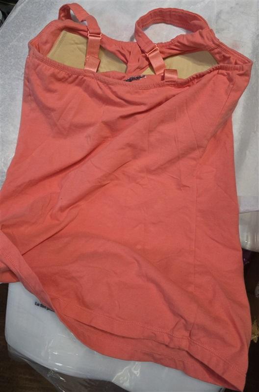 NWOTD Soft Surroundings 34C Underwire Bra Cami Tank Top Melon 128981