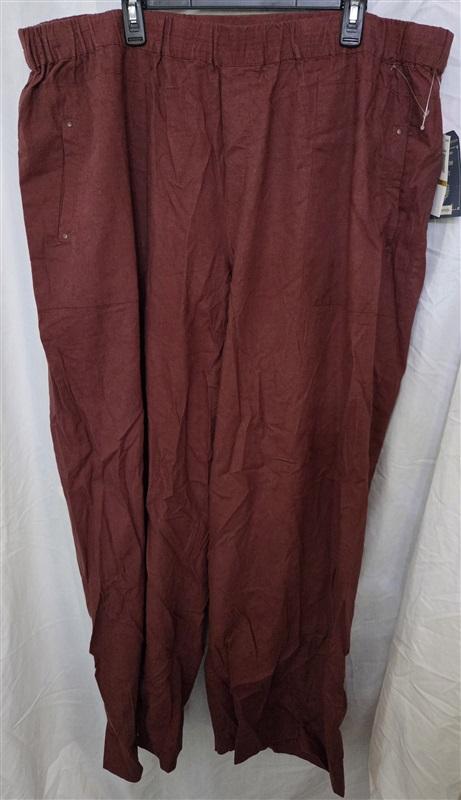 NWT Democracy 3X Plus High Rise Short Straight Leg Pant Brown 128986