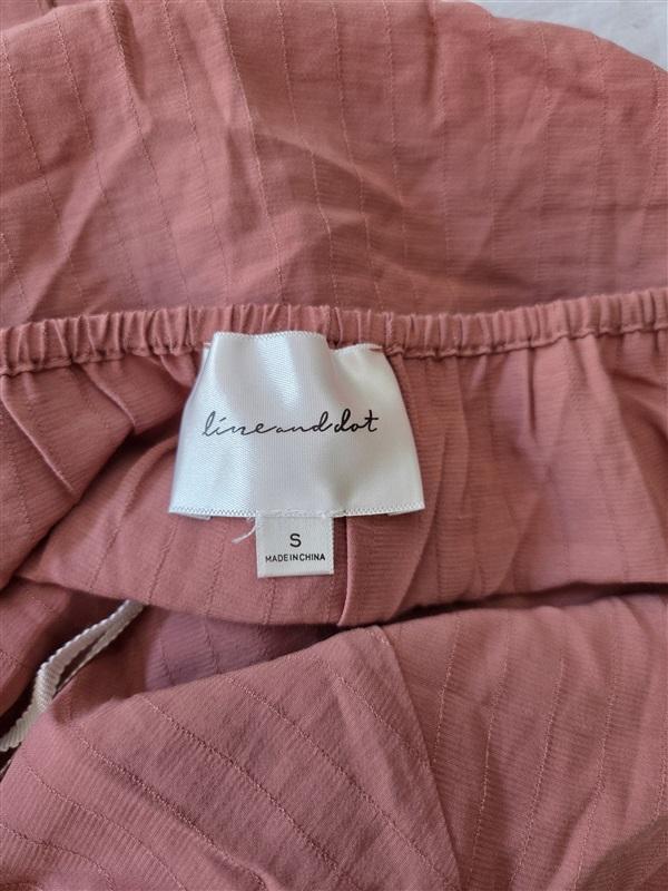 NWOT Line and Dot S ALICIA HALTER TOP Blush Pink 129186