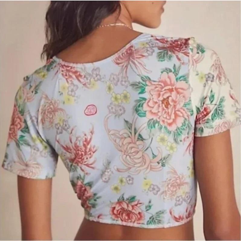 NWOT Free People HAH Hot As Hell M All Tied Up Kyoto Kimono Reversible Top 129274