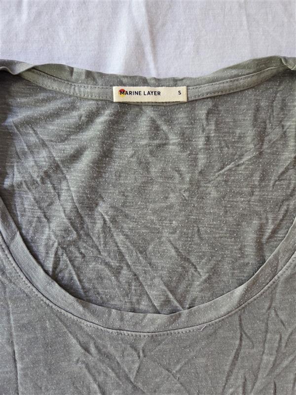 NWOT Marine Layer S Olive Green Short Sleeve Scoop neck T Shirt 129392