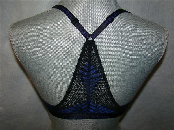 NWT Calvin Klein 32B Dual Tone Special Ed Flirty Push Up Bra QF1344 Blk 129582