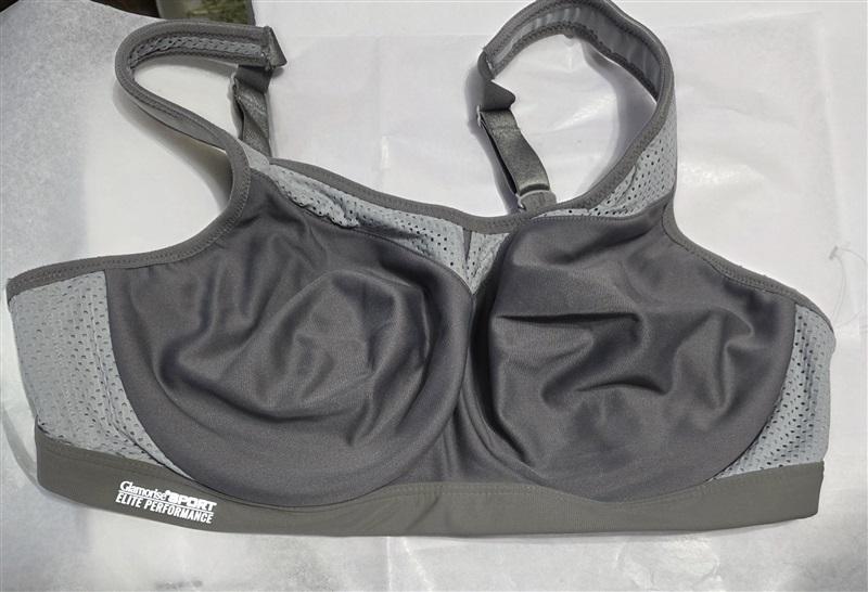 NWOT Glamorise 40C Underwire High Impact Sports Bra 9066 Gray 129584