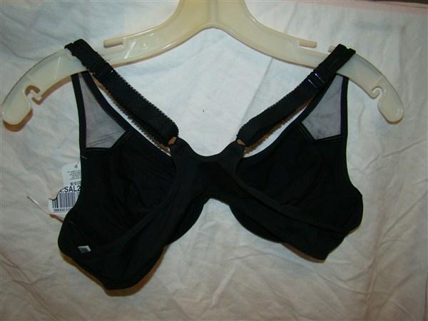 NWOT Body by Wacoal 38B T-Back Cotton Bra 65124 Black #130985