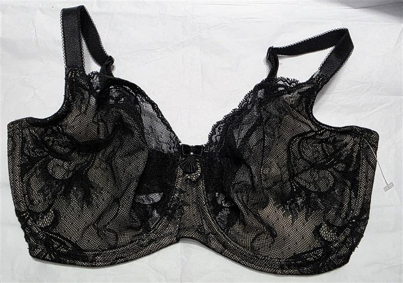 NWOT Wacoal 32DDD Center Stage Underwire Black Lace Bra 131426
