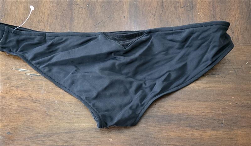 NWT Rachel Pally S Sheer Triangle Bikini Swim Bottom Black 131658