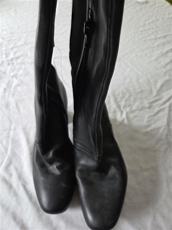 NWOT Enzo Angiolini 6 Phaenna Leather Tall Boots Black 131842