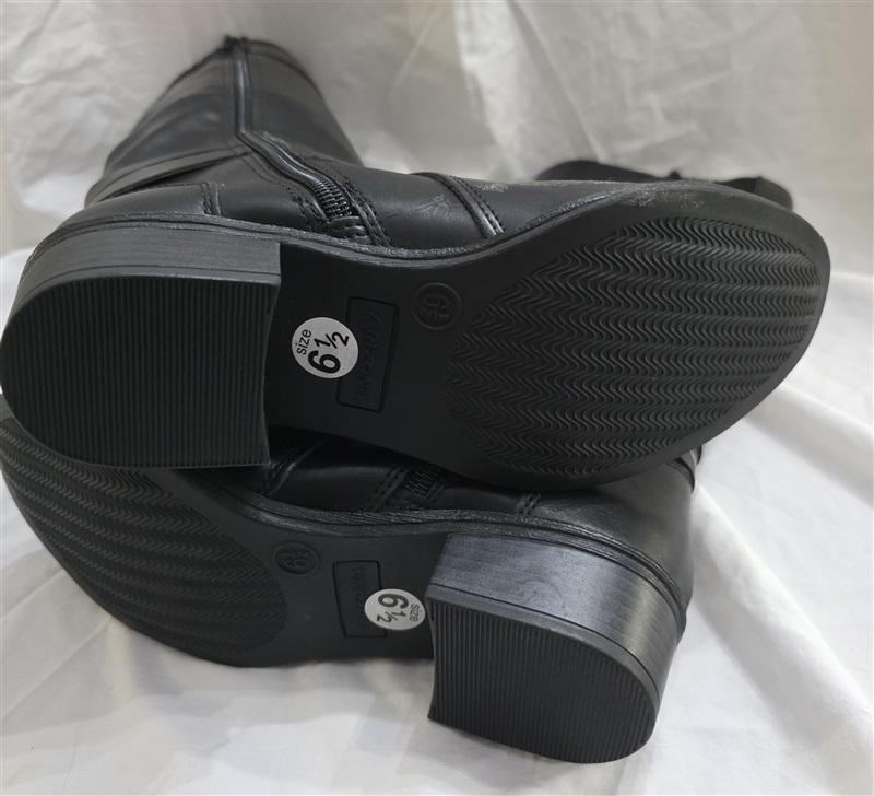 NWT Arizona 6.5 Denmark Riding Boot BLACK Memory Foam 131848
