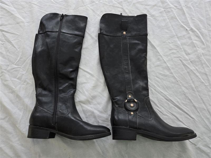 NWOT Royū 5 Stacy Stacked Heel Riding Boots Black 131894