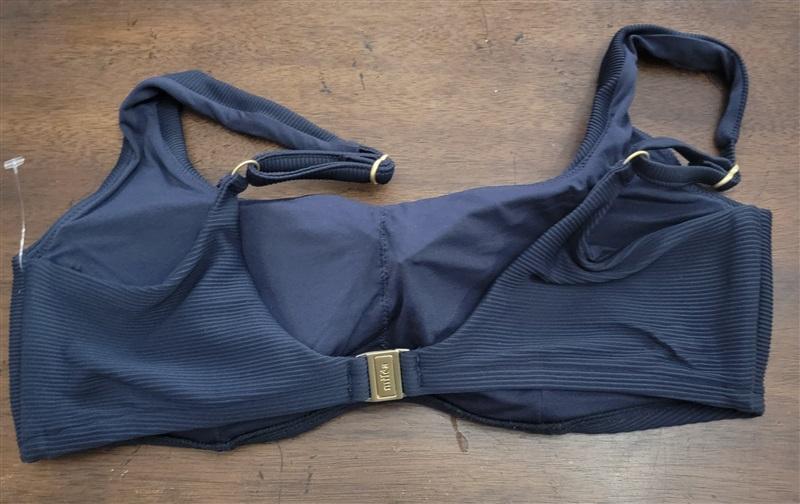 NWOTD Milea 16 AU Blue Mini Rib Bikini Swim Top 132270