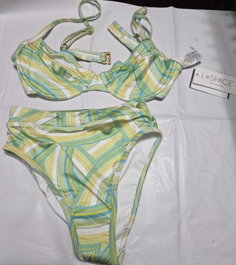 NWT L*Space S Missy Over the Rainbow Underwire Bikini Top & Bottom 132771
