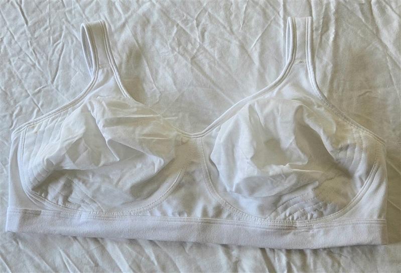 NWOT Playtex 18 Hour 44D Lift & Support Wire-Free Cotton Bra 474C White 133104