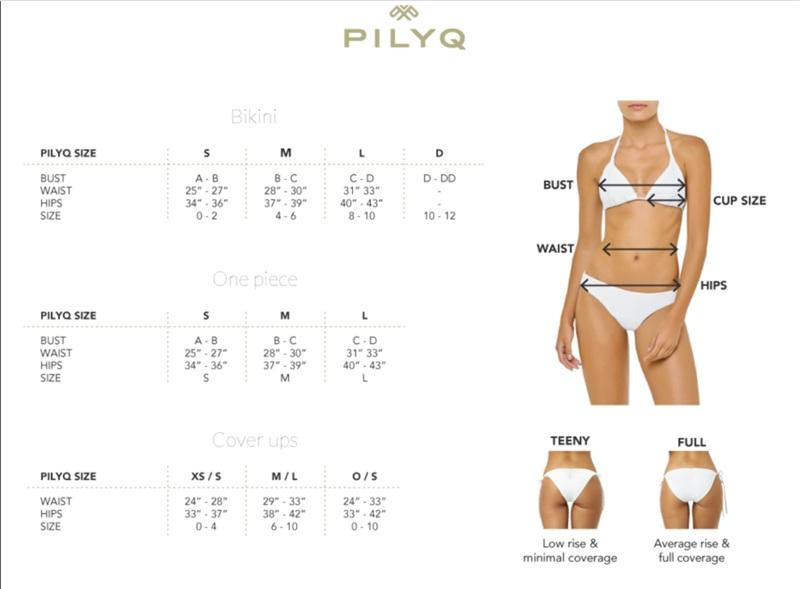 NWT Pilyq L Utopia Nile Embroidered Beaded Bralette Bikini Swim Top 133124