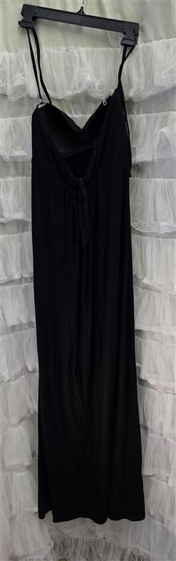 NWOT Robin Piccone M Black Halter Dress Sweetheart Neck sample Cover Up 133287