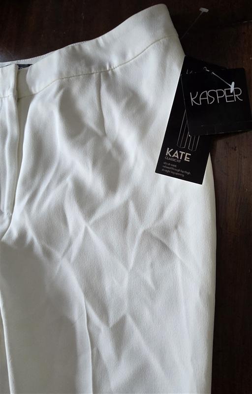NWT Kasper 14 Kate Classic Fit Vanilla Ice Dress Pants Trousers 133362
