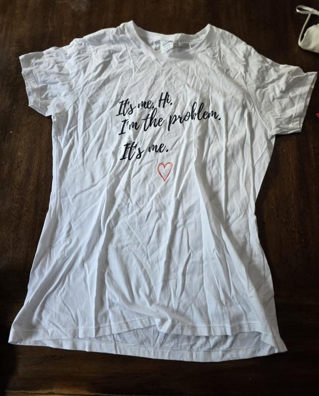 NWOT Taylor Swift LG It's Me Hi I'm the Problem It's Me T Shirt 133644