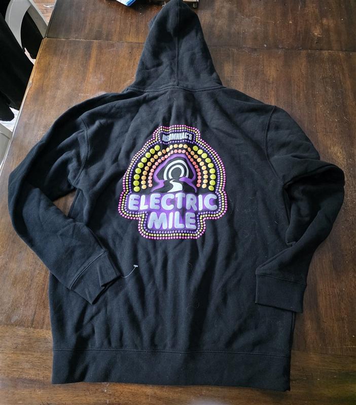 NWOT Insomniac's L Electric Mile Halloween Zip Up Hoodie Sweatshirt 133659