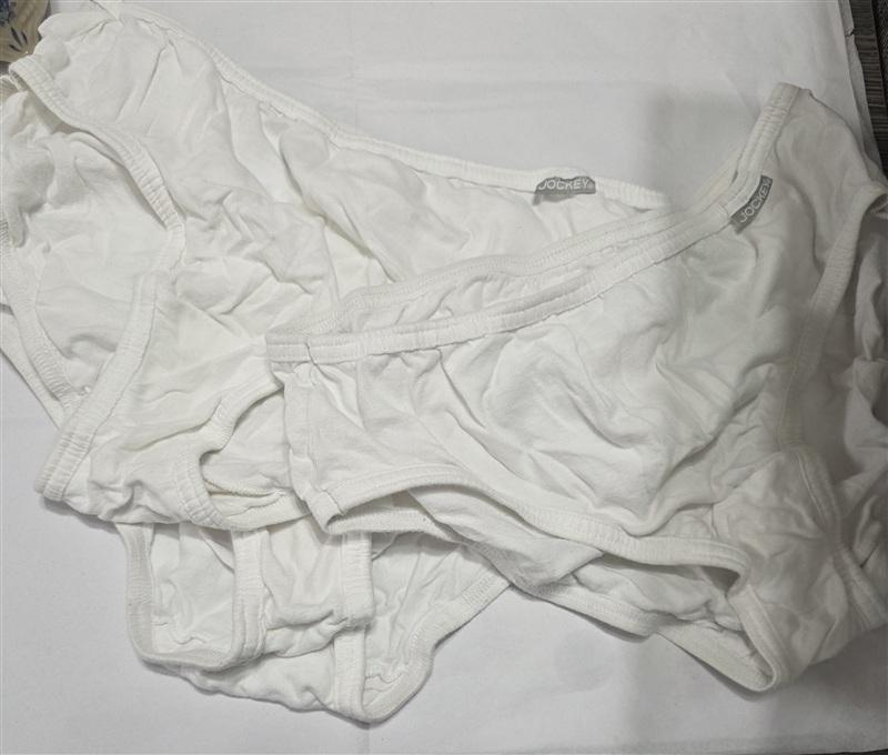 NWT PKG Jockey sz 7 Elance Stretch Bikini 3PR Underwear White 133793