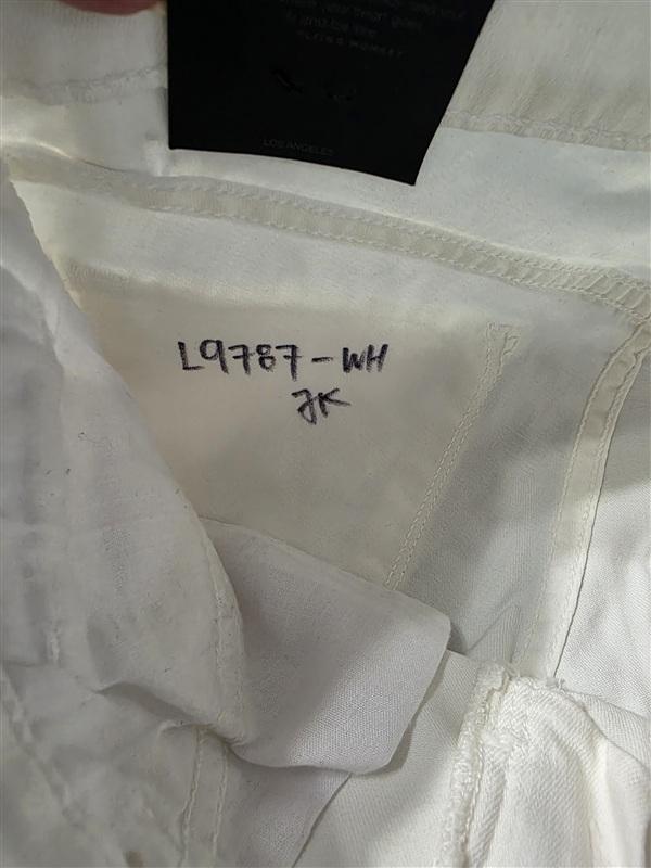 NWT Flying Monkey Platinum 26 Distressed Denim Jean Shorts White 136087