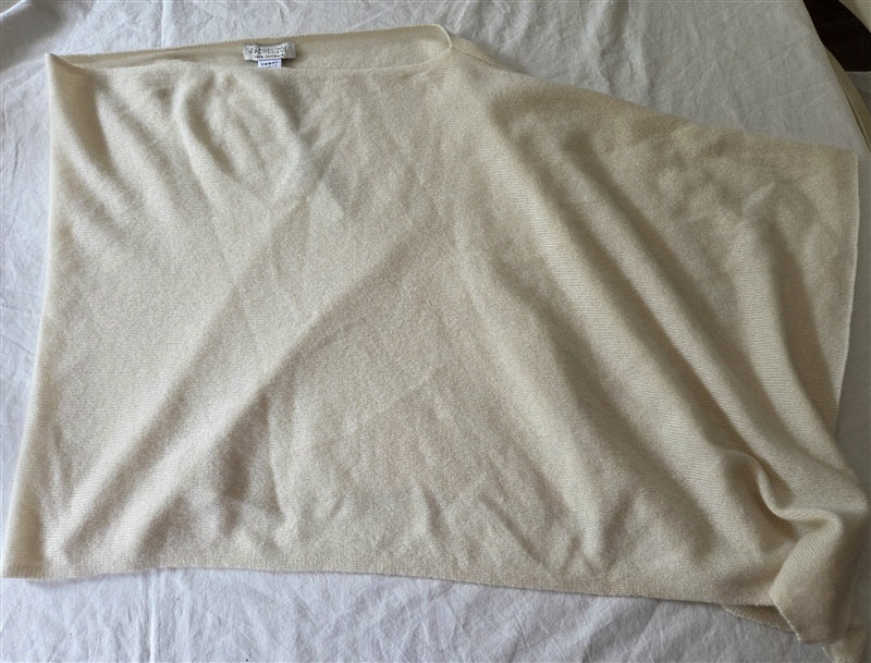 NWT Rachel Zoe OS Cashmere Ivory Cape Poncho Knit 137080