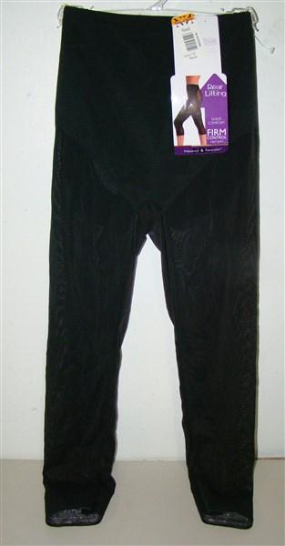 NEW Naomi & Nicole Firm Control Sheer Rear Lifting Capri Pant 747 Sm Black 35996