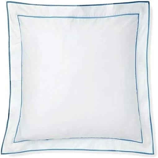 NWT Ralph Lauren Meadow Lane Norport Border White & Blue Sateen Euro Sham #86938