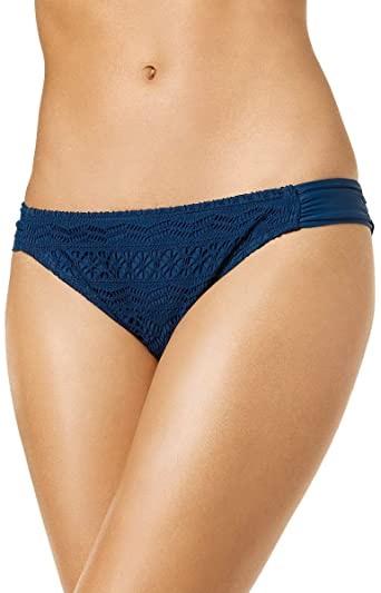 NWT Hula Honey M Blue Little Wild One Crochet Lace Cheeky Swim Bottoms 88307