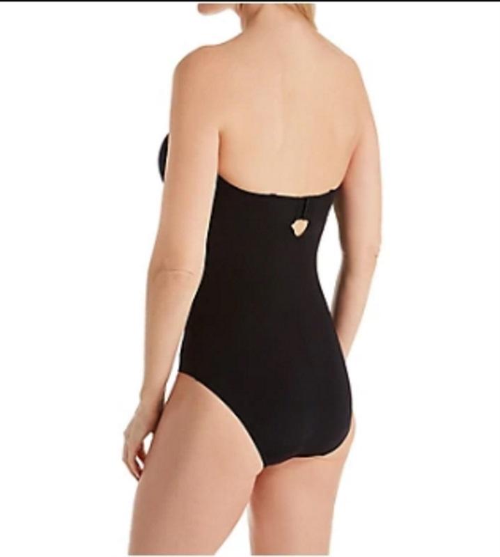 NWT Wacoal 34DD Red Carpet Strapless Shaper Bodybriefer 801219 Black 76586