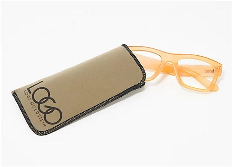 LOGO Lori Goldstein Signature Look Readers Thick Frame Peach 2.0 #78213