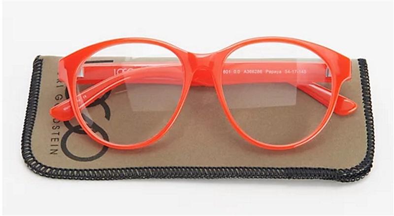 NWT LOGO Lori Goldstein Retro Round Readers Papaya Red 1.0 #78226