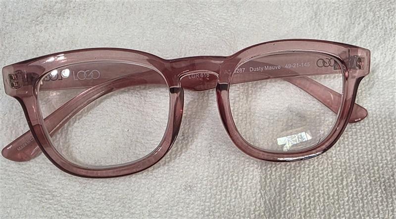 LOGO Lori Goldstein Chic Readers Thick Frame Pink Clear 1.5 #78286