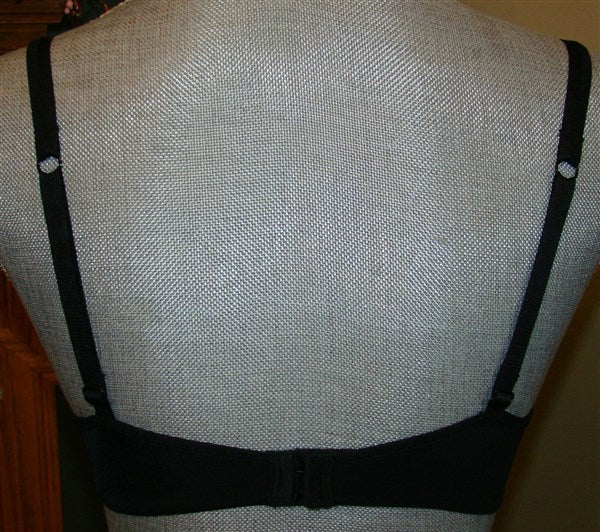 NWT Warner's Elements Of Bliss Wire-Free Bra with Lift 1298 Black 34B 86045