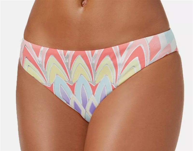 NWT BarIII XL Starburst Printed Pastel Hipster Bikini Bottoms #86312