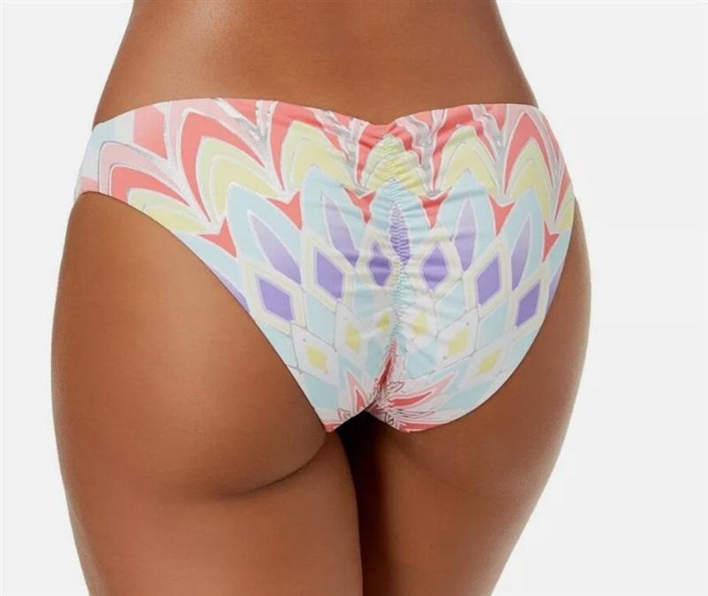 NWT BarIII XL Starburst Printed Pastel Hipster Bikini Bottoms #86312