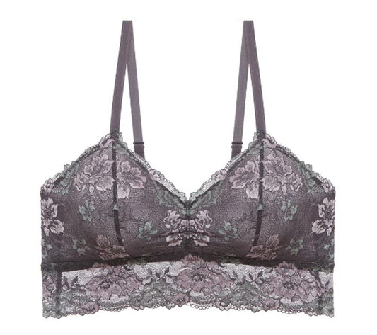 NEW Cosabella Savona 1381 Longline Bralette Black Peony 86348