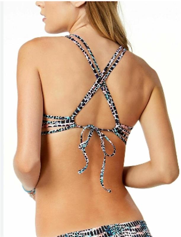 NWT Sundazed 34 B/C Harper Underwire X-Back Strappy Bikini Swimsuit 86434