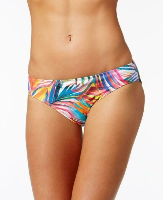 NWT Ralph Lauren 4 Rainbow Palm Print Bikini Swim Bottom #86598